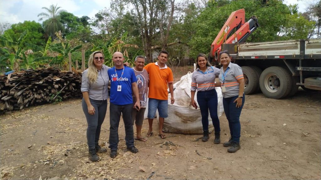 VLI doa resíduos de grãos para a Casa do Filho Pródigo em&nbsp;Imperatriz