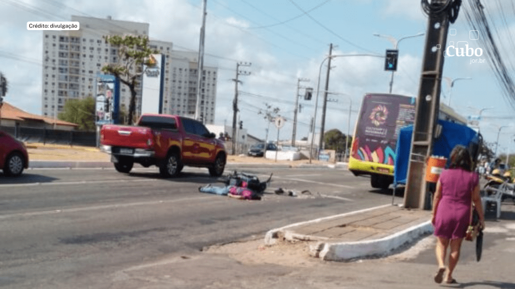Motociclista tem cabeça esmagada por ônibus na Avenida Carlos Cunha, em São&nbsp;Luís