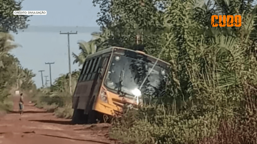 Falta de Infraestrutura em Ruas de Matões do Norte causa acidente de ônibus&nbsp;escolar
