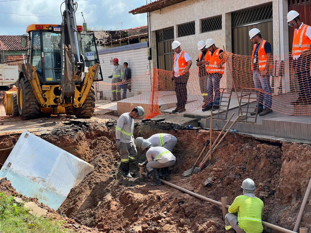 BRK está atuando em parceria com a Prefeitura de Paço do Lumiar para recuperação de via no&nbsp;Maiobão