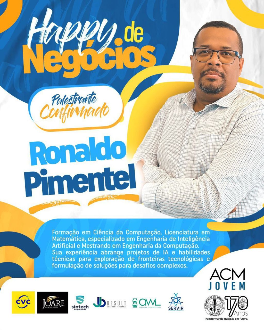 Nesta quinta-feira (18), Associação Comercial do Maranhão (ACM) promove Happy Hour de Negócios do ACM Jovem com treinamento sobre Inteligência&nbsp;Artificial