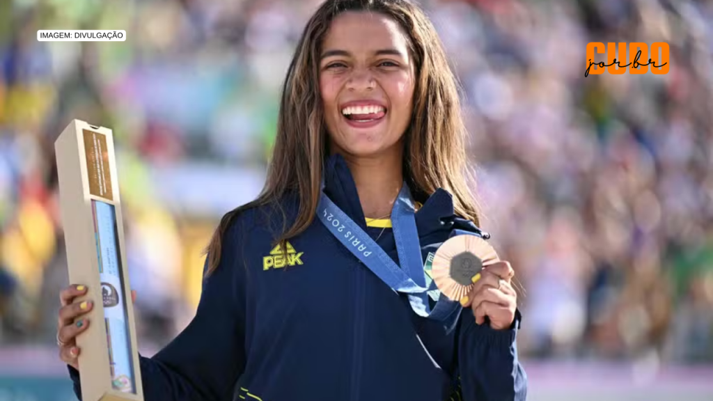 Rayssa Leal brilha e conquista Bronze no Skate Street Feminino nas Olimpíadas de Paris&nbsp;2024