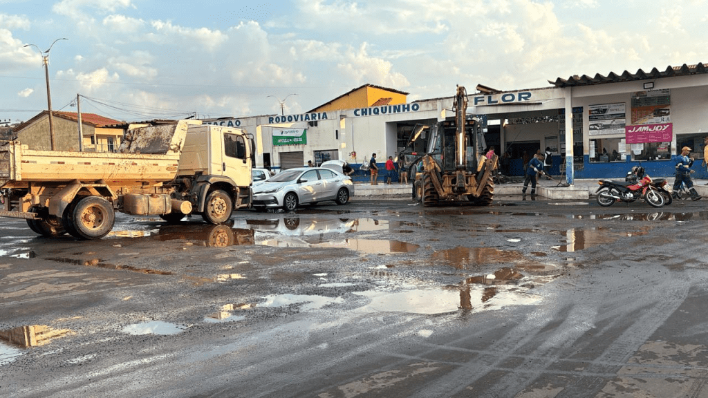 Chuva intensa e ventania destroem parte da rodoviária em Dom Pedro&nbsp;(MA)
