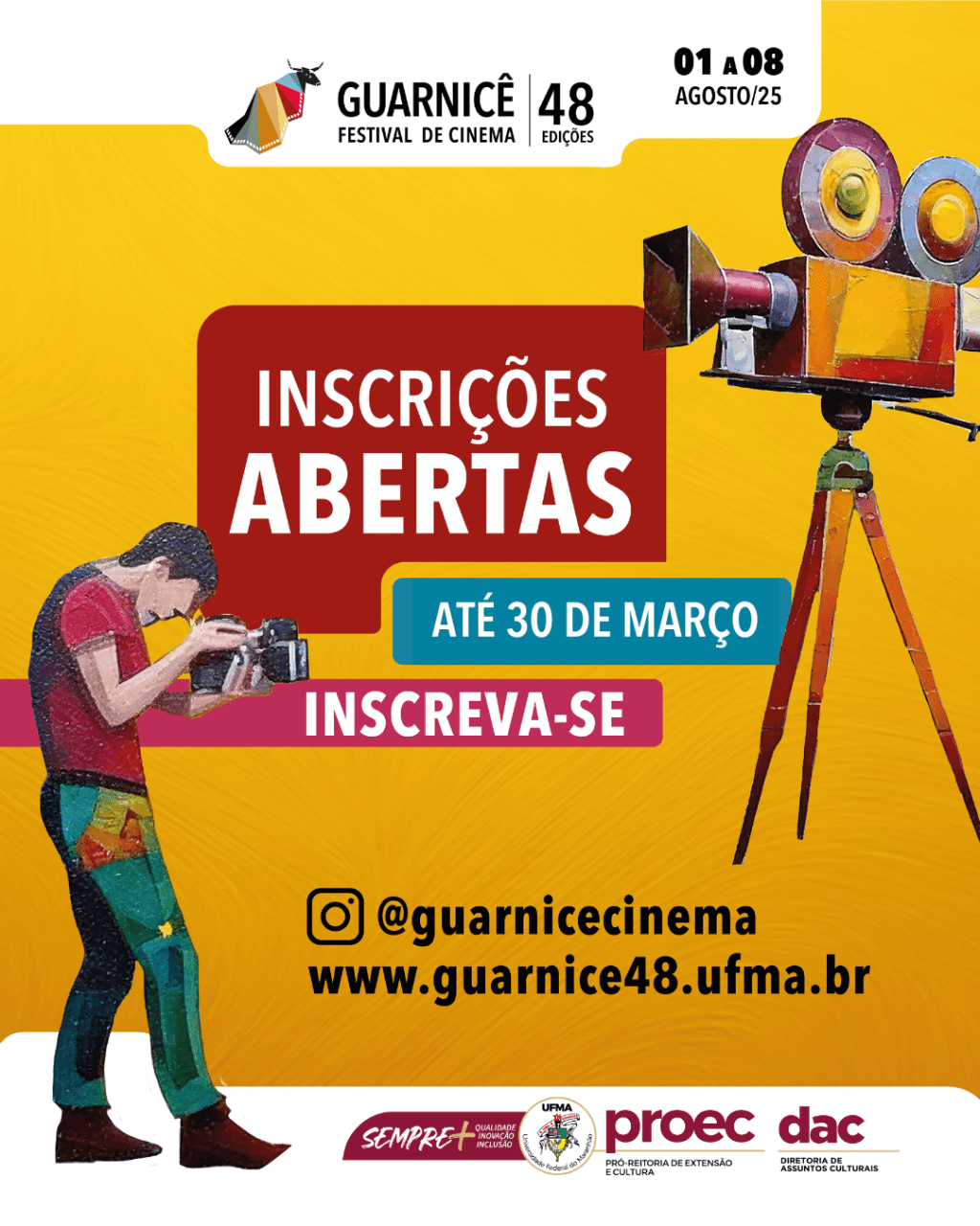 Abertas as inscrições para o Festival Guarnicê de Cinema — EDIÇÃO&nbsp;48