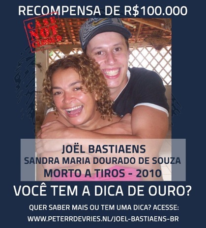 Fundação da Holanda oferece recompensa de R$ 100 mil por informação sobre o assassinato de Joel Bastiaens e a namorada Sandra Dourado no&nbsp;Maranhão