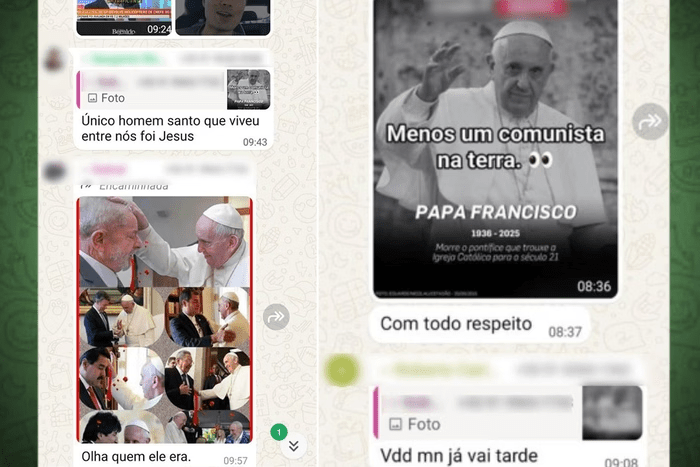 Policiais militares são investigados por mensagens ofensivas sobre a morte do papa&nbsp;Francisco