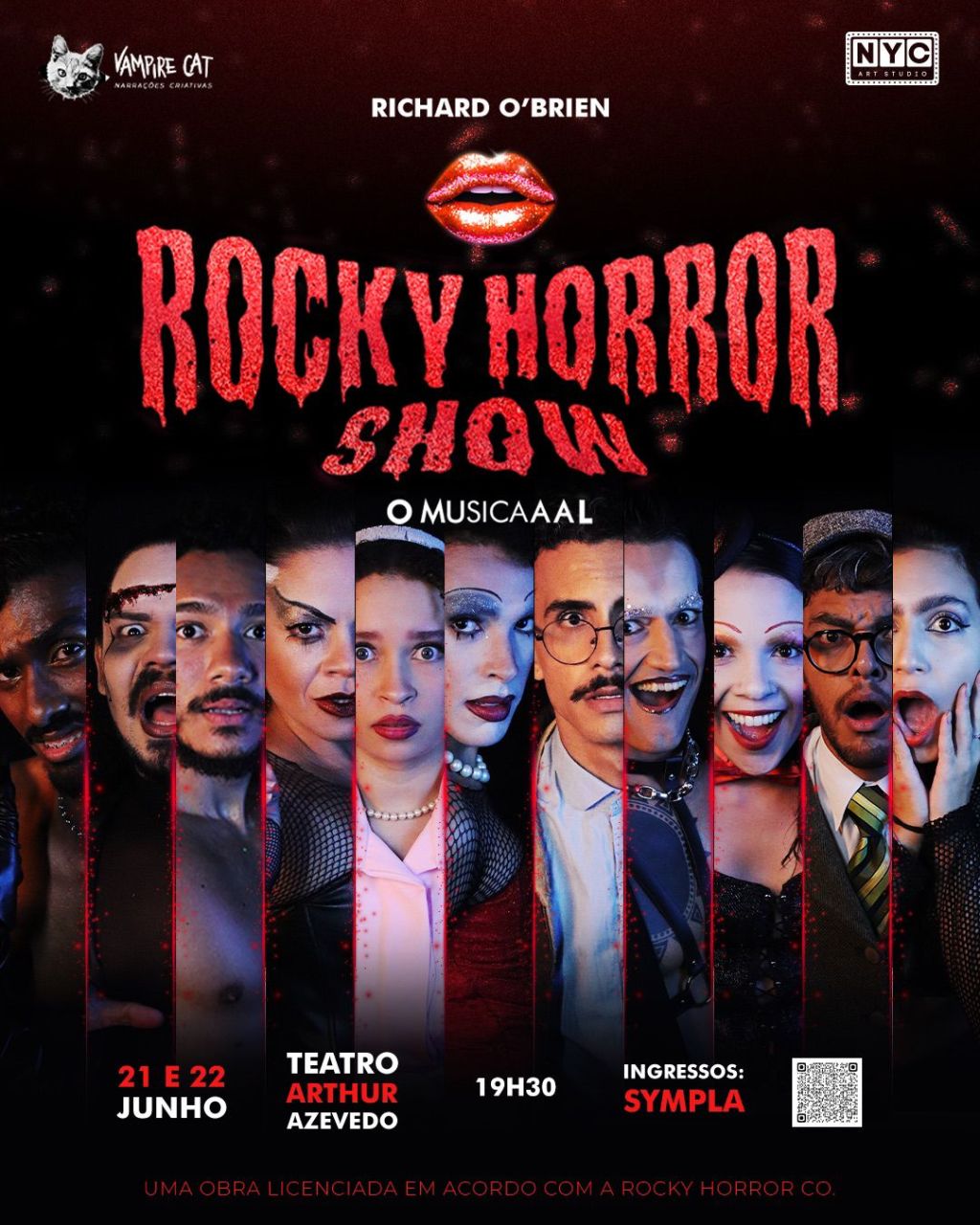 “Rocky Horror Show” promete noite de culto e irreverência no Teatro Arthur&nbsp;Azevedo