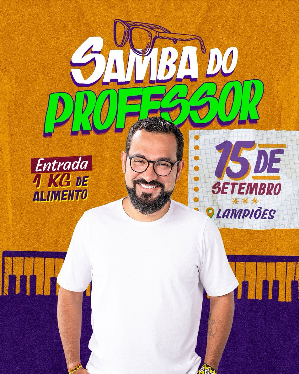 Professor Wesley Sousa comemora aniversário com Roda de Samba Beneficente 