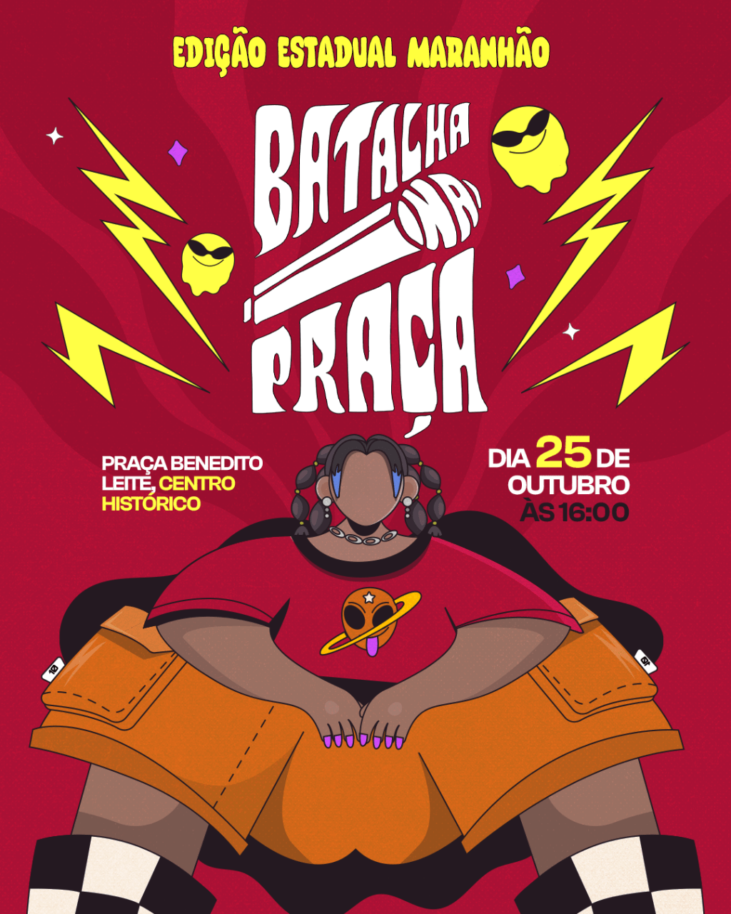Batalha na Praça – Edição Estadual: Hip-hop maranhense ocupa o centro em evento estadual de&nbsp;cultura