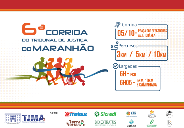 6ª Corrida do Judiciário maranhense acontece neste domingo&nbsp;(5/10)
