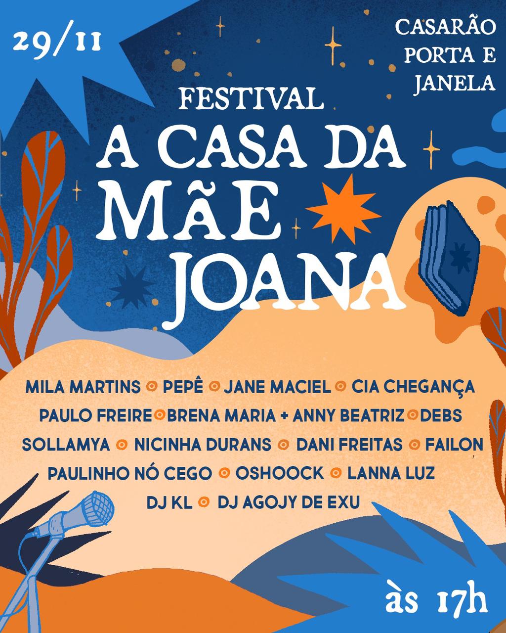 Festival Poético A Casa da Mãe Joana celebra 10 anos com lançamentos literários e programação especial no Centro&nbsp;Histórico