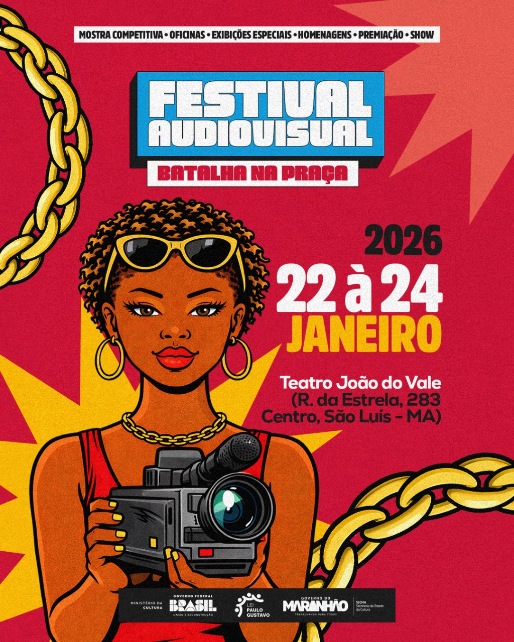 Festival Audiovisual Batalha na Praça acontece em janeiro e celebra a cultura urbana maranhense em São Luís 