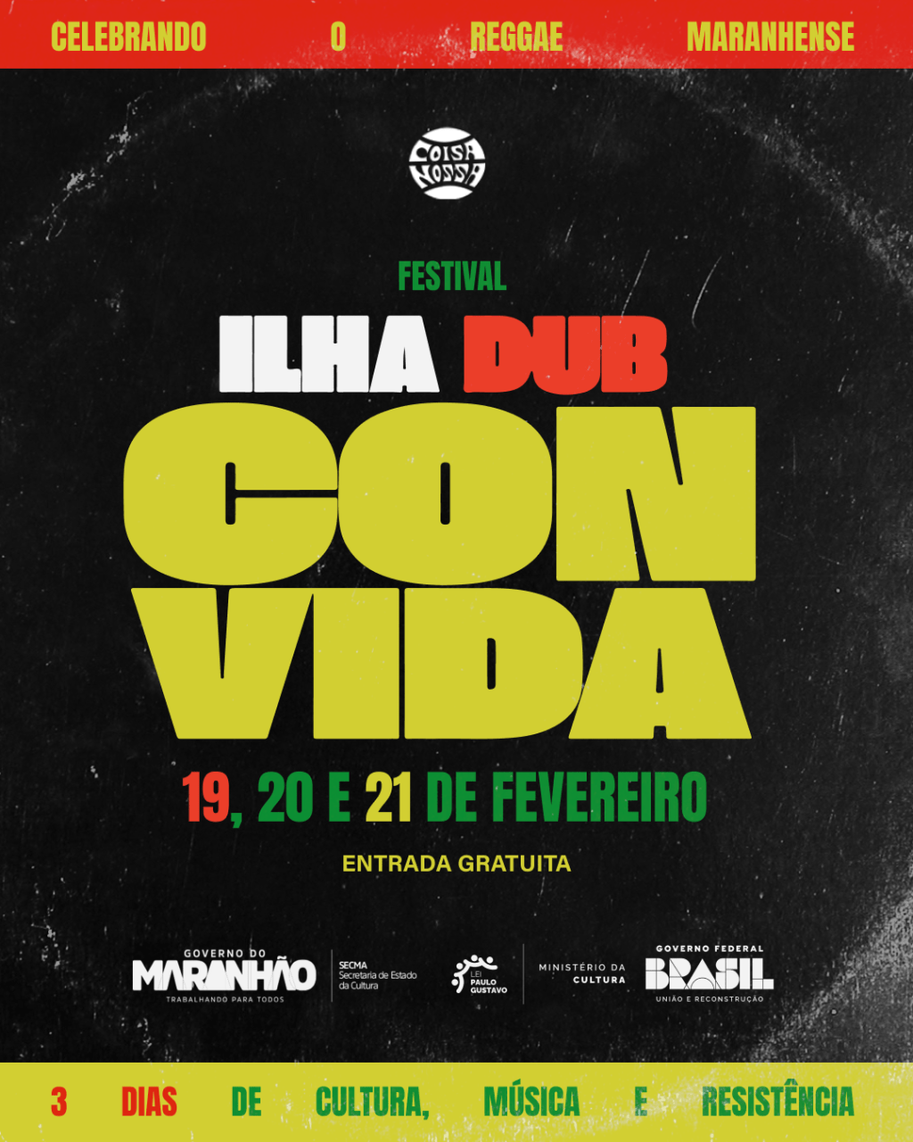 Festival Ilha Dub Convida celebra a “Jamaica Brasileira” com roda de conversa, mostra de cinema e&nbsp;show