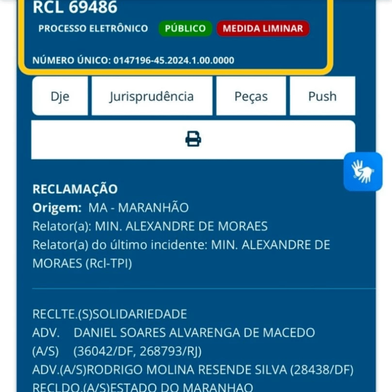 PCdoB aciona STF para cobrar afastamento de presidente do&nbsp;TCE-MA