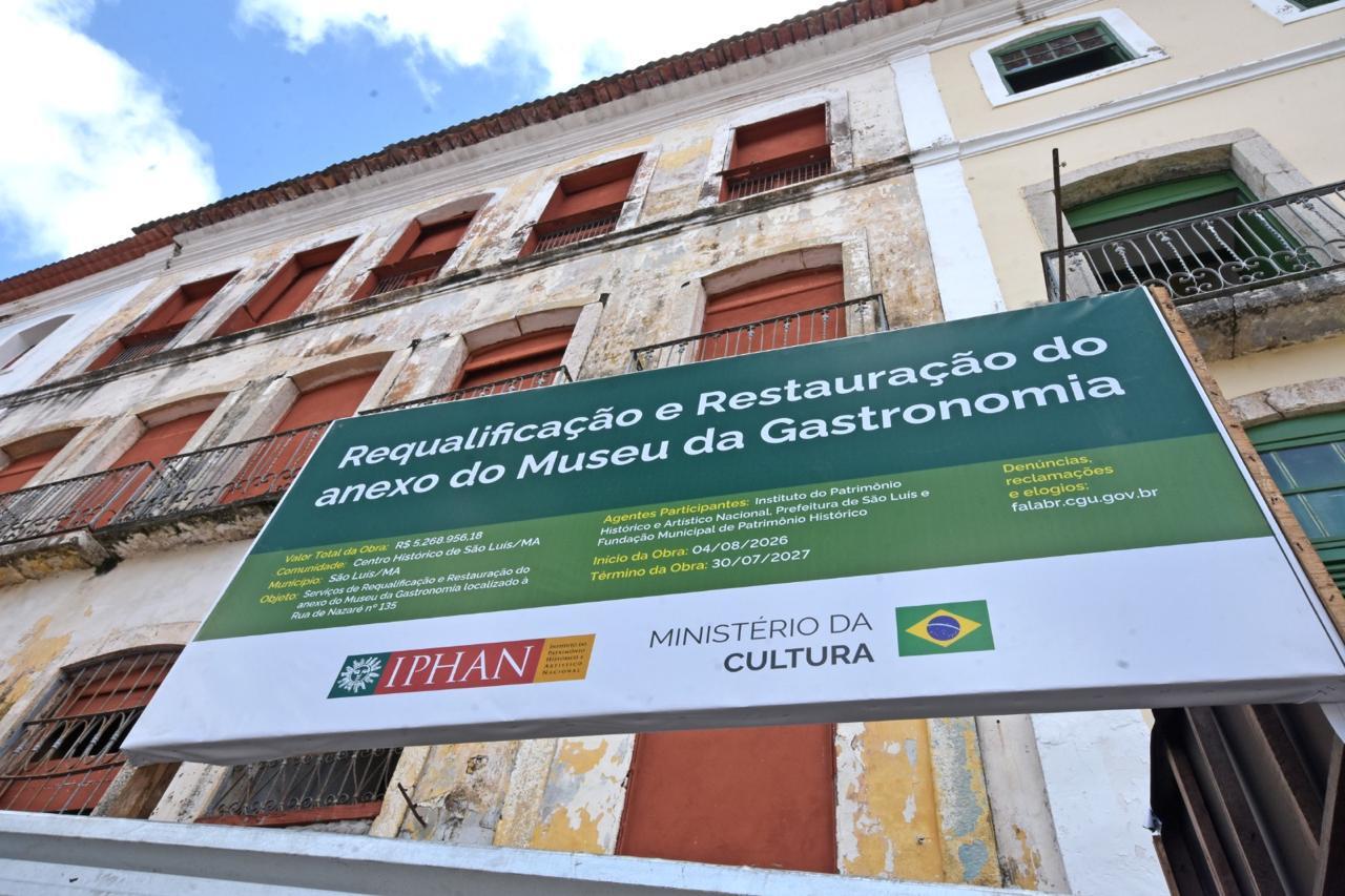 Casarão da Rua de Nazaré ganha nova vida como anexo do Museu da Gastronomia&nbsp;Maranhense